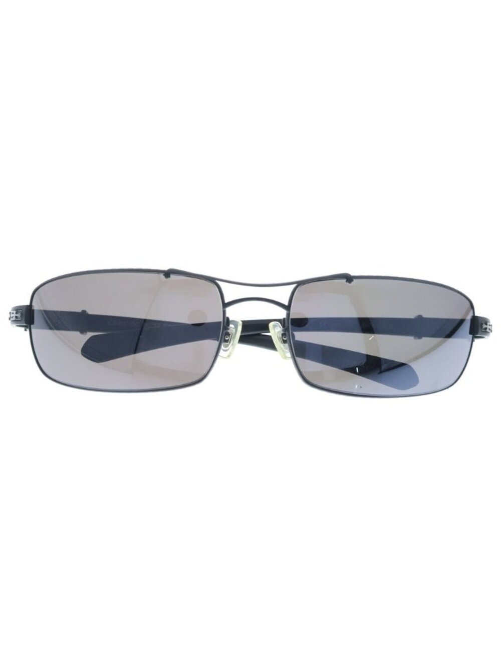 Chrome Hearts Herman Cross Motif Ebony Wood Temple Sunglasses Black Case Eyewear